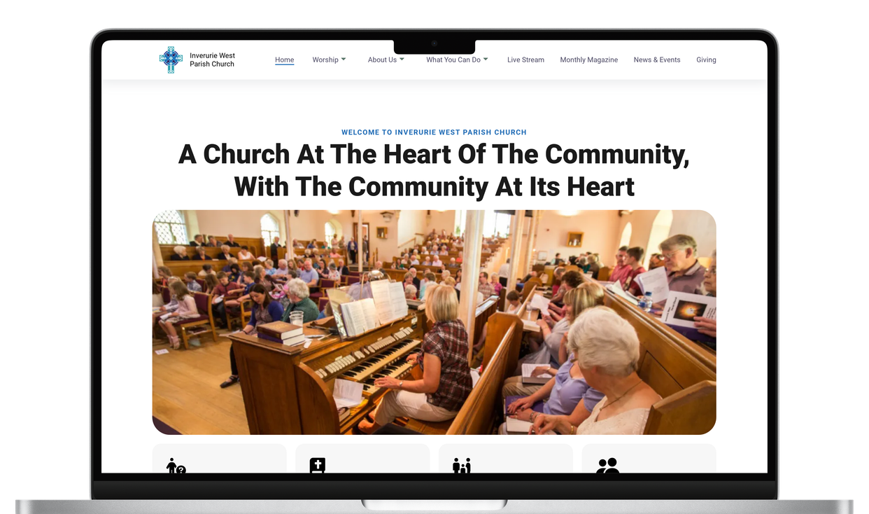 Screenshot of a website